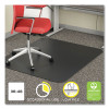 Economat Carpet Chair Mat For Flat Pile Carpeted Floors, Rectangular, 36" x 48", Black