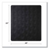 Economat Carpet Chair Mat For Flat Pile Carpeted Floors, Rectangular, 45" x 53", Black