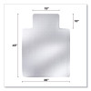 Duramat Moderate Use Chair Mat With Lip For Low Pile Carpeting, Dock Delivered, Beveled Edges, 36" x 48", Clear, 25/Pallet