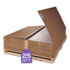 Duramat Moderate Use Chair Mat With Lip For Low Pile Carpeting, Dock Delivered, Beveled Edges, 36" x 48", Clear, 25/Pallet
