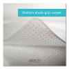 Duramat Moderate Use Chair Mat With Lip For Low Pile Carpeting, Dock Delivered, Beveled Edges, 36" x 48", Clear, 50/Pallet
