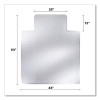 Duramat Moderate Use Chair Mat With Lip For Low Pile Carpeting, Dock Delivered, Beveled Edges, 45" x 53", Clear, 50/Pallet