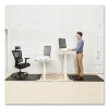 Ergonomic Sit Stand Mat For Flat To Low Pile Carpeted And Hard Floors, Rectangular, Beveled Edges, 36 x 48, Black, 25/Pallet