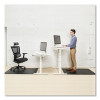 Ergonomic Sit Stand Mat For Flat To Low Pile Carpeted And Hard Floors, Rectangular, Beveled Edges, 46 x 60, Black, 25/Pallet