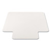 Economat Antimicrobial Chair Mat For Hard Floors, Rectangular With Lip, Straight Edges, 36" x 48", Clear