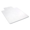 Economat Antimicrobial Chair Mat For Hard Floors, Rectangular With Lip, Straight Edges, 36" x 48", Clear