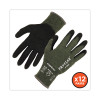 Proflex 7042 Ansi A4 Nitrile-Coated Cr Gloves, En388: 4X41D, 9" Long, X-Large, Green, 12 Pairs