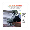 Proflex 7042 Ansi A4 Nitrile-Coated Cr Gloves, En388: 4X41D, 9" Long, Small, Green, Pair