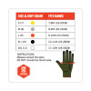 Proflex 7042 Ansi A4 Nitrile-Coated Cr Gloves, En388: 4X41D, 9" Long, Medium, Green, Pair