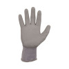 Proflex 7024 Ansi A2 Pu Coated Cr Gloves, En388: 4X42B, 9" Long, Medium, Gray, 12 Pairs