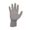 Proflex 7024 Ansi A2 Pu Coated Cr Gloves, En388: 4X42B, 9" Long, Large, Gray, 12 Pairs