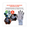 Proflex 7025 Ansi A2 Pu Coated Cr Gloves, En388: 2X42B, 9" Long, Large, Blue, 12 Pairs