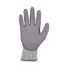 Proflex 7030 Ansi A3 Pu Coated Cr Gloves, En388: 4X42C, 9" Long, Medium, Gray, 12 Pairs