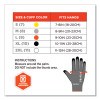 Proflex 7043 Ansi A4 Nitrile Coated Cr Gloves, En388: 4X42D, 9" Long, X-Large, Gray, 12 Pairs