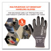 Proflex 7043 Ansi A4 Nitrile Coated Cr Gloves, En388: 4X42D, 9" Long, X-Large, Gray, 12 Pairs