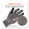 Proflex 7043 Ansi A4 Nitrile Coated Cr Gloves, En388: 4X42D, 9" Long, Large, Gray, 12 Pairs