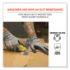 Proflex 7043 Ansi A4 Nitrile Coated Cr Gloves, En388: 4X42D, 9" Long, Medium, Gray, Pair