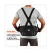Proflex 1600 Standard Elastic Back Support Brace, 3X-Large, 46" To 52" Waist, Black
