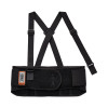 Proflex 1625 Elastic Back Support Brace, 4X-Large, 52" To 58" Waist, Black