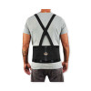 Proflex 100 Economy Spandex Back Support Brace, Large, 34" To 38" Waist, Black