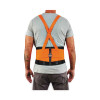 Proflex 100Hv Economy Hi-Vis Spandex Back Support Brace, 2X-Large, 42" To 46" Waist, Black/Orange