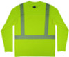 Chill-Its 6688 Type R Class 2 Cooling Hi-Vis Sun Shirt With Uv Protection, Large, Lime