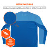 Chill-Its 6689 Cooling Long Sleeve Sun Shirt With Uv Protection, X-Large, Blue