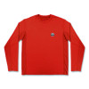 Chill-Its 6689 Cooling Long Sleeve Sun Shirt With Uv Protection, Large, Orange