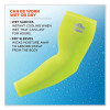 Chill-Its 6690 Performance Knit Cooling Arm Sleeve, Polyester/Spandex, Large, Lime, 2 Sleeves