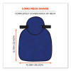 Chill-Its 6717 Cooling Hard Hat Pad And Neck Shade - Polymers, 12.5 x 9.75, Blue
