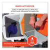 Chill-Its 6715 Hard Hat Cooling Pad - Polymers, 7 x 6.5, Blue