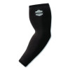 Chill-Its 6691 Cooling Arm Sleeves With Box-Handling Grip, Polyester/Spandex, Large, Black, Pair