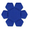 Chill-Its 6612 Hard Hat Cooling Top Pad, 6" Dia, Blue, 3/Pack