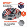 Chill-Its 6630 High-Performance Terry Cloth Skull Cap, Polyester, One Size Fits Most, Stars And Stripes