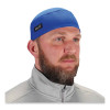 Chill-Its 6630 High-Performance Terry Cloth Skull Cap, Polyester, One Size Fits Most, Blue