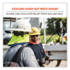 Chill-Its 6670Ct Cooling Hard Hat Neck Shade - Pva, 14.75 x 10.5, Lime