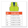 Chill-Its 6665 Embedded Polymer Cooling Vest With Zipper, Nylon/Polymer, Large, Lime