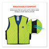 Chill-Its 6665 Embedded Polymer Cooling Vest With Zipper, Nylon/Polymer, 3X-Large, Lime