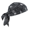 Chill-Its 6710Ct Cooling Pva Tie Bandana Triangle Hat, One Size Fits Most, Skulls