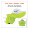 Chill-Its 6660 Hard Hat Brim + Neck Shade, 19.5 x 9.75, Lime