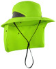Chill-Its 8934 Ranger Hat With Neck Shade, Microfiber/Polyester, Small/Medium, Lime