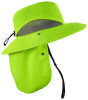 Chill-Its 8934 Ranger Hat With Neck Shade, Microfiber/Polyester, Large/X-Large, Lime