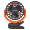 Chill-Its 6090 Rechargeable Portable Jobsite Fan, 9.5", 2 Speeds, Orange/Black