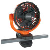 Chill-Its 6090 Rechargeable Portable Jobsite Fan, 9.5", 2 Speeds, Orange/Black