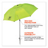 Shax 6100 Lightweight Work Umbrella, 90" Span, 92.4" Long, Lime Canopy