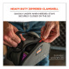 Arsenal 5187 Clamshell Half Respirator Bag With Zipper Closure, 4 x 9 x 5, Gray