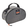 Arsenal 5187 Clamshell Half Respirator Bag With Zipper Closure, 4 x 9 x 5, Gray