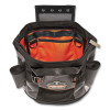 Arsenal 5517 Premium Topped Tool Pouch With Zipper, 6 x 10 x 11.5, Polyester, Black