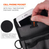 Arsenal 5569 Belt Clip Tool Pouch With Device Holster, 4 Compartments, 5 x 2 x 8.5, Polyester, Gray