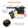 Arsenal 5715 Cleaning Apron Pouch With Pockets, 10 Compartments, 11 x 13.5, Nylon, Black